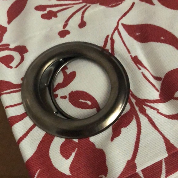 Grommet (4) panels 50x84 100% Cotton in coastal coral - Picture 9 of 10